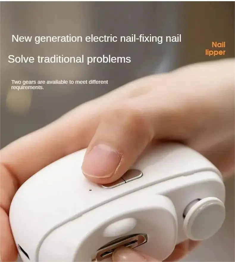 Electric Nail Clipper Grinding and Polishing 2 in 1 Multifunctional Portable Automatic Nail Grinder Electric Manicure Tool