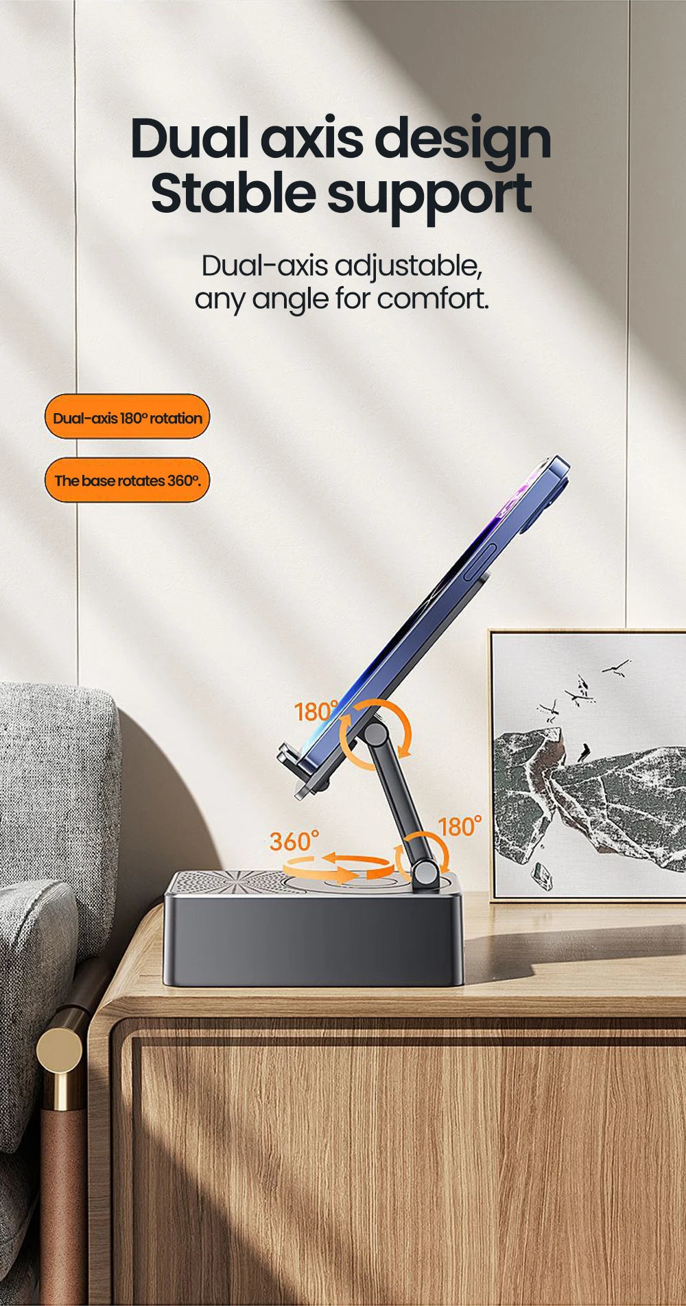 Phone Holder 3 in 1 Wireless Audio Bluetooth Speaker Adjustable Foldable Desktop Holder For Family Live iPhone Xiaomi Lazy Stand
