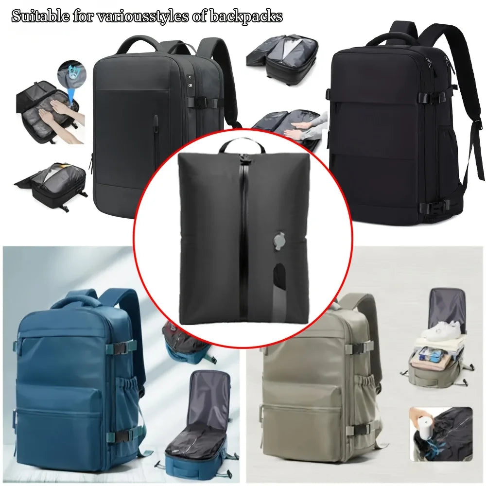 Vacuum Storage Bags Travel Essentials Compression Pack Empty Bag Clothes Vacuum Travel Bag, for Suitcases Backpack Space Saver