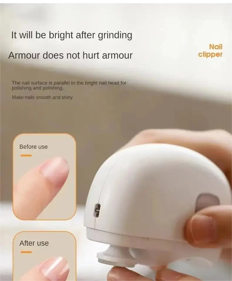 Electric Nail Clipper Grinding and Polishing 2 in 1 Multifunctional Portable Automatic Nail Grinder Electric Manicure Tool