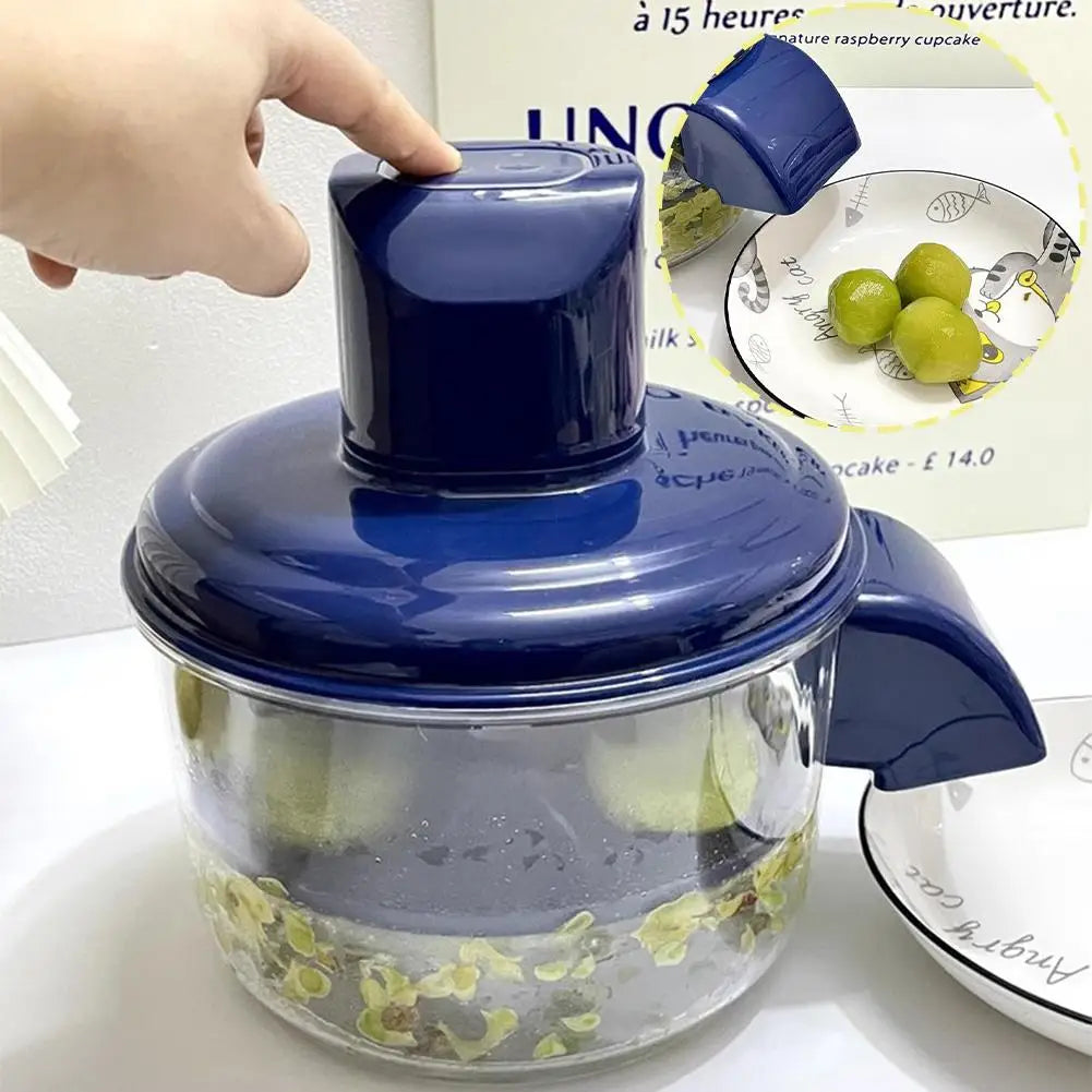 Grape Peeling Machine Electric Garlic Peeler Machine 2025 New Automatic Small Fruit Peeling Tool for Grapes Garlic Tomato Cherry